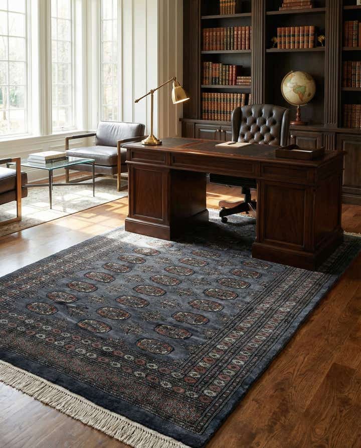 5' 3 x 8' Hand Knotted Bokhara Oriental Wool Rug