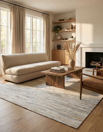 5' 1 x 8' Cowhide - Patchwork Rug