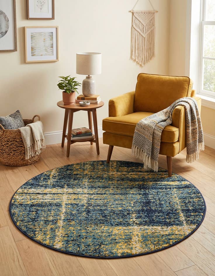 Detail image of 3' x 3' Laguna Round Rug