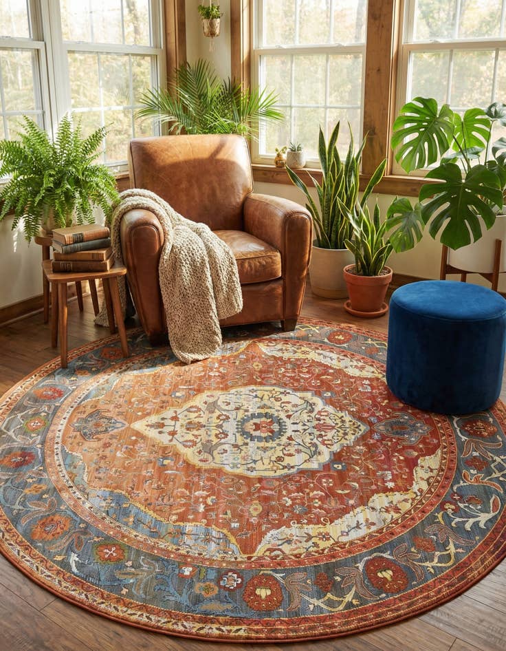 Detail image of  8' x 8' Santiago Round Rug