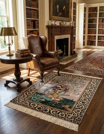 3' 3 x 4' 5 Isfahan Rug