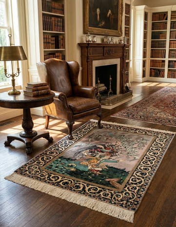 3' 3 x 4' 5 Isfahan Rug