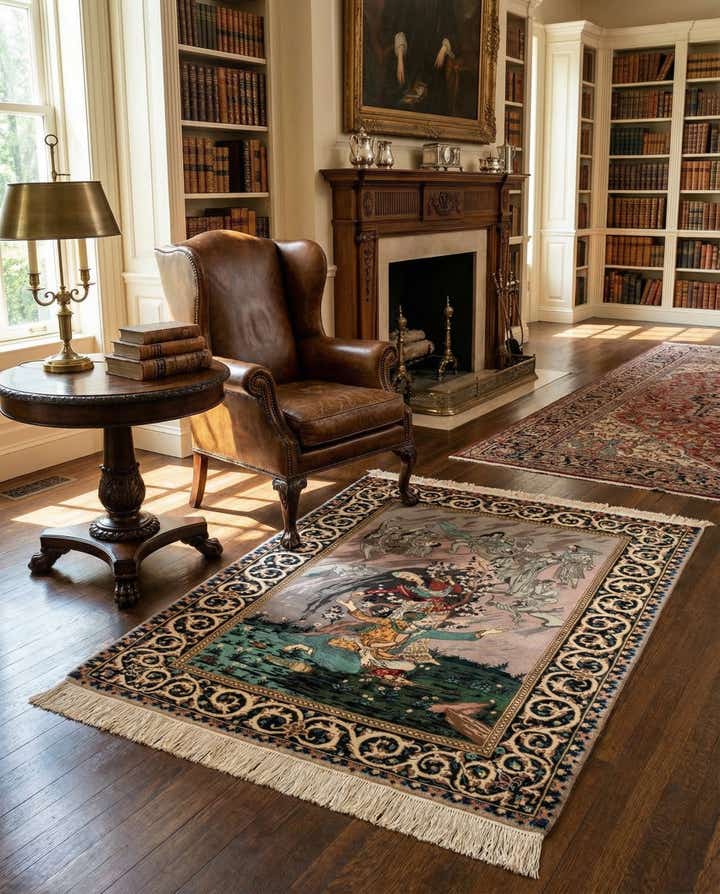 3' 3 x 4' 5 Isfahan Rug