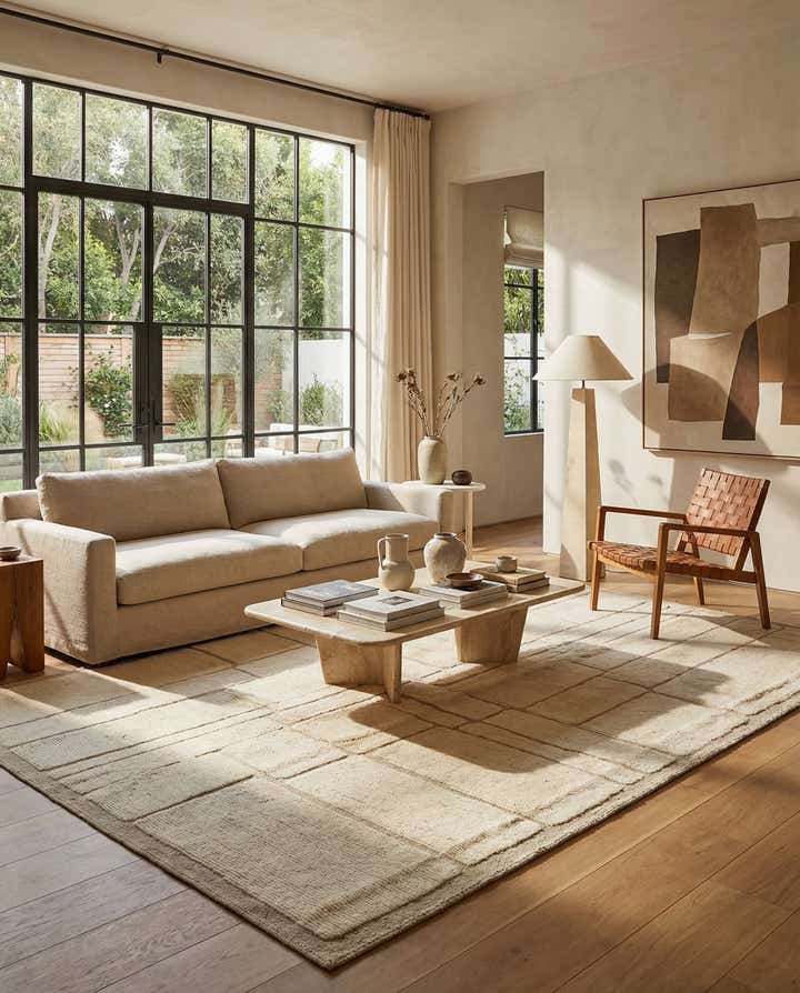 8' x 10' 2 Hand Knotted Beni Marok Rug
