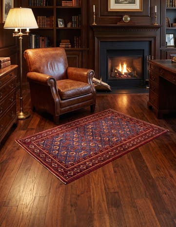 3' 7 x 5' 5 Hand Knotted Shirvan Rug