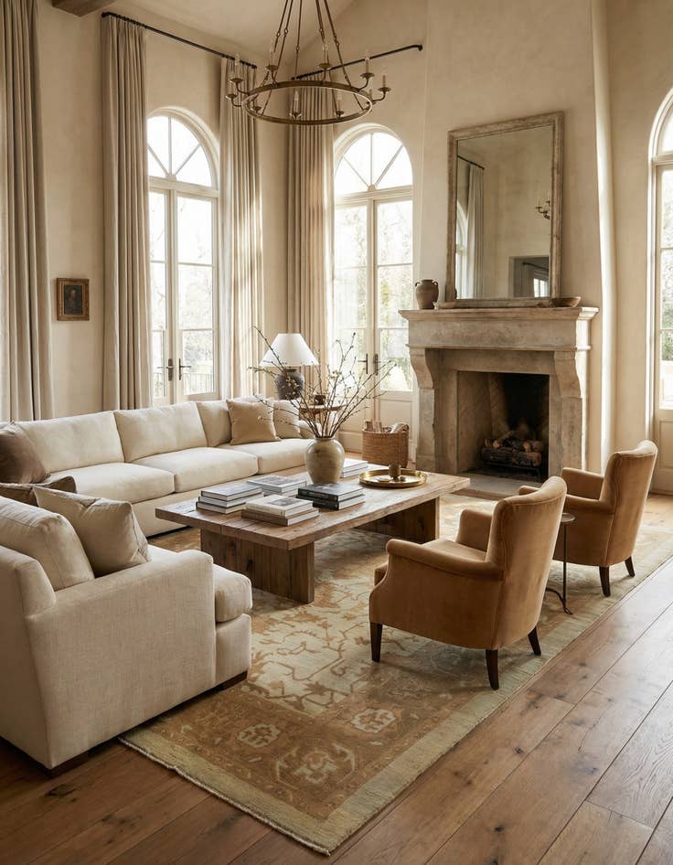 Detail image of 11' x 15' 7  Hand Knotted Oushak Wool Rug