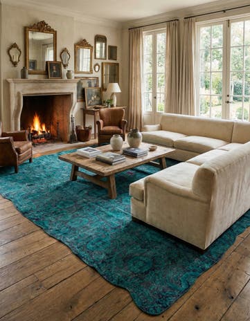 9' 9 x 13' 1 Hand Knotted Ultra Vintage Persian Wool Rug