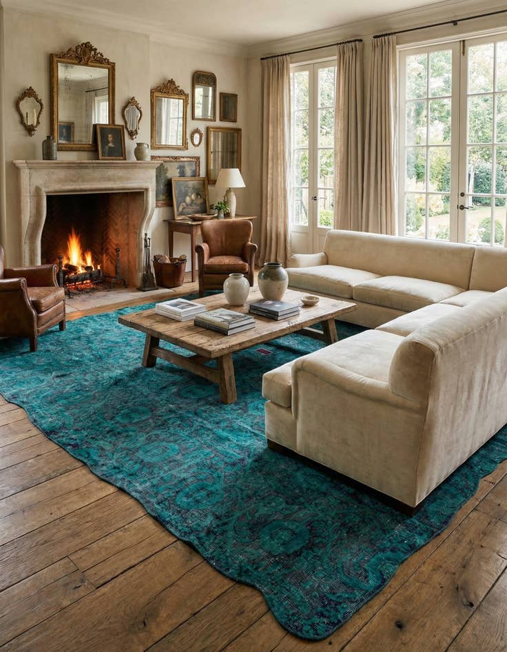 Detail image of 9' 9 x 13' 1  Hand Knotted Ultra Vintage Persian Wool Rug