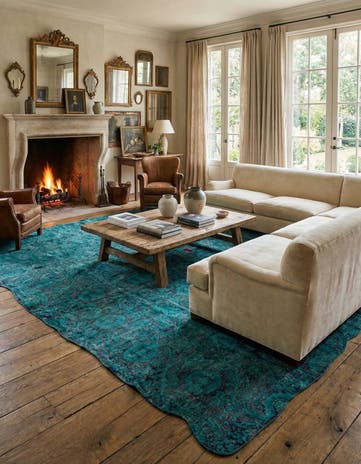 9' 9 x 13' 1 Hand Knotted Ultra Vintage Persian Wool Rug