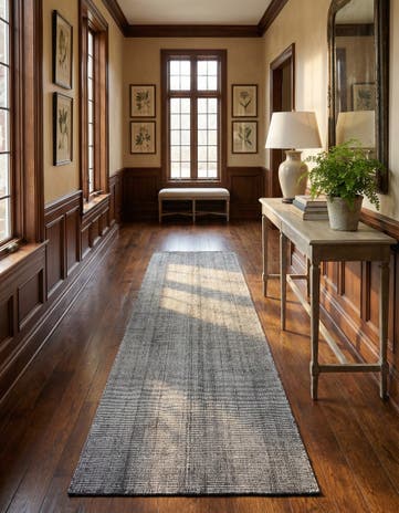 2' 7 x 13' 1 Hand Woven Jill Zarin English Manor Farmhouse Wool Runner Rug