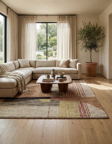 8' 5 x 9' 6 Hand Knotted Moroccan Wool Rug