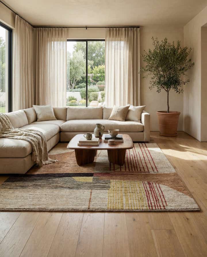 8' 5 x 9' 6 Hand Knotted Moroccan Wool Rug