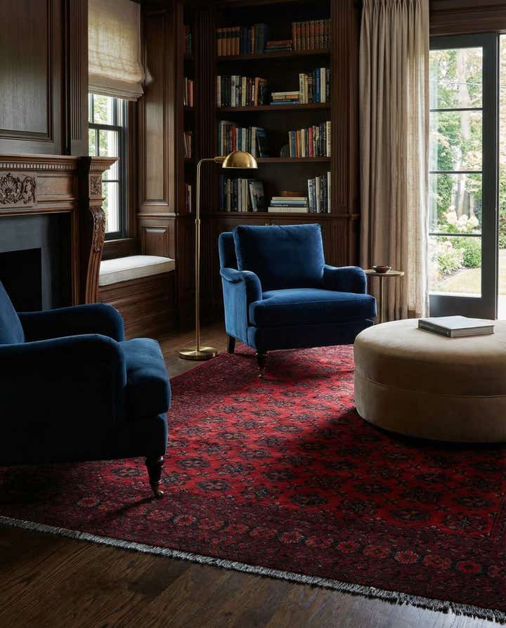 7' 3 x 9' 7 Hand Knotted Khal Mohammadi Wool Rug