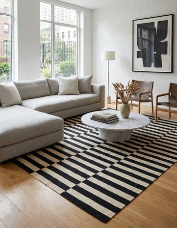 5' 9 x 7' 10 Hand Woven Kilim Modern Wool Rug