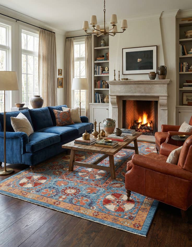 Detail image of  6' 7 x 9' 7  Hand Knotted Ariana Ziegler Rug