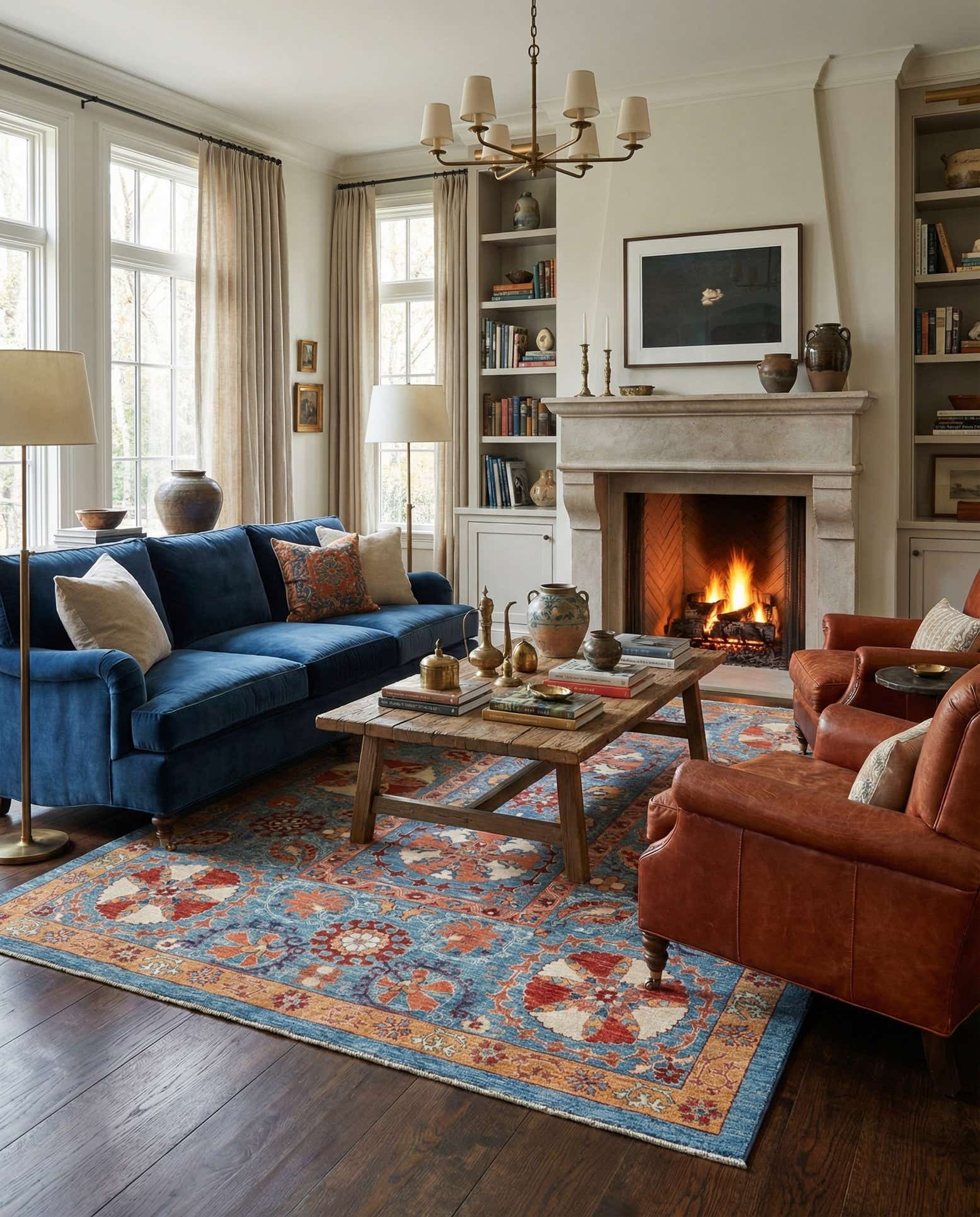 6' 7 x 9' 7 Hand Knotted Ariana Ziegler Rug