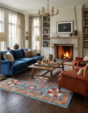 6' 7 x 9' 7 Hand Knotted Ariana Ziegler Rug