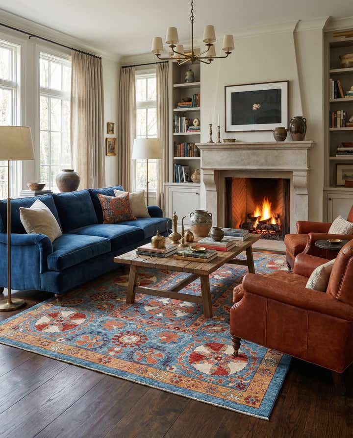 6' 7 x 9' 7 Hand Knotted Ariana Ziegler Rug