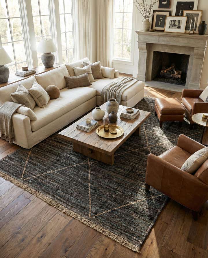8' 10 x 12' 8 Hand Knotted Moroccan Wool Rug