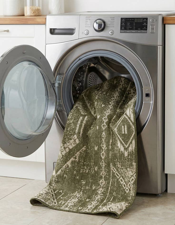 Detail image of  2' x 8'  Washable Bohemian Indoor / Outdoor Runner Rug