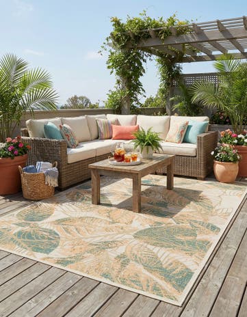 9' x 12' Easy-Clean Baja Indoor / Outdoor Rug