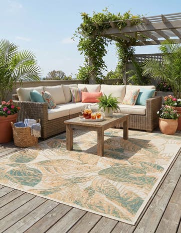 9' x 12' Easy-Clean Baja Indoor / Outdoor Rug