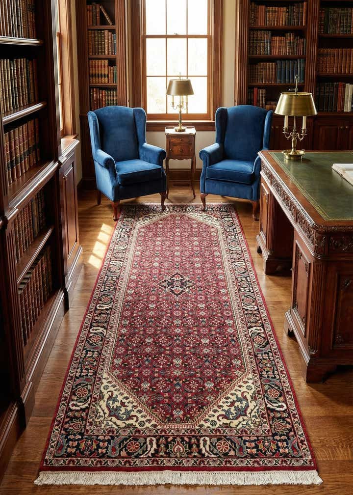 5' 4 x 10' 4 Hand Knotted Bidjar Wool Runner Rug