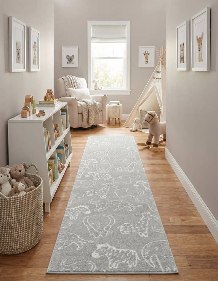 Detail image of 2' 7 x 12' Whimsy Kids Runner Rug