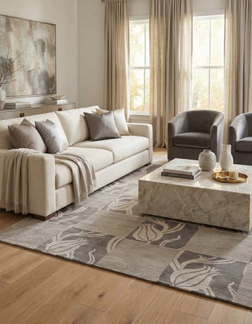 6' 9 x 10' Hand Knotted Darya Wool Rug