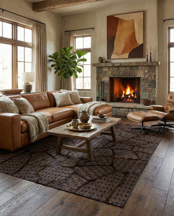 5' 1 x 7' 11 Cowhide - Patchwork Rug
