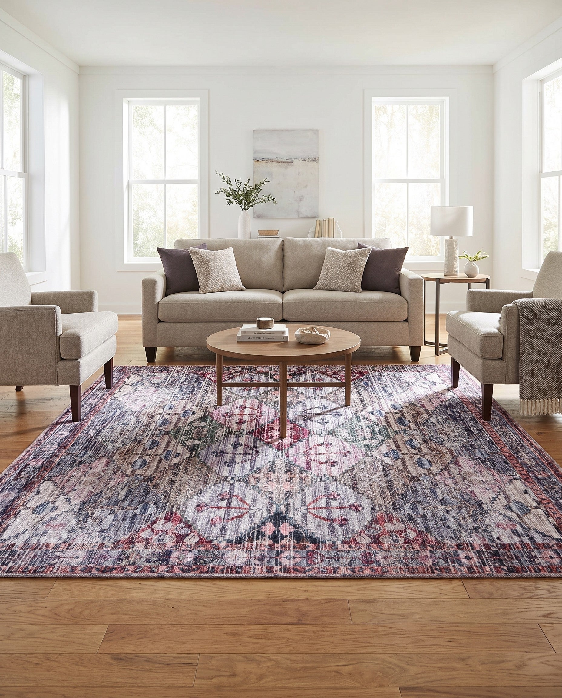 7' 10 x 7' 10 Washable Mangata Square Rug