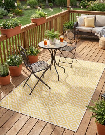 4' x 6' Easy-Clean Jill Zarin Costa Rica Indoor / Outdoor Rug
