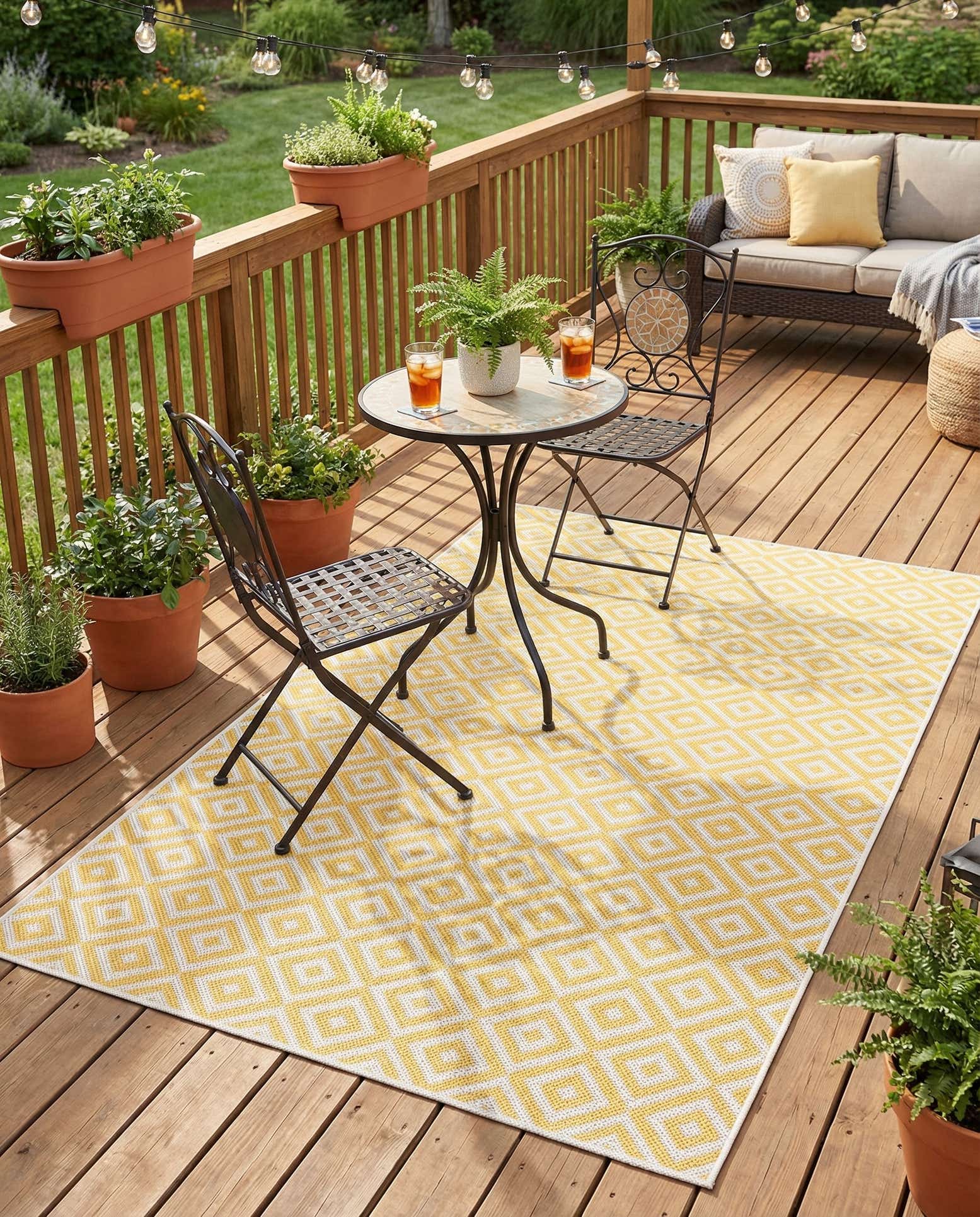 4' x 6' Easy-Clean Jill Zarin Costa Rica Indoor / Outdoor Rug