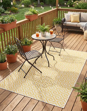 4' x 6' Easy-Clean Jill Zarin Costa Rica Indoor / Outdoor Rug