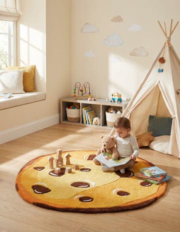 3' 1 x 3' 1 Playtime Kids Wool Freeform Rug