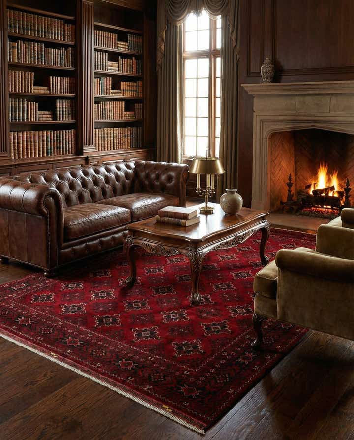 6' 7 x 9' 10 Hand Knotted Khal Mohammadi Wool Rug