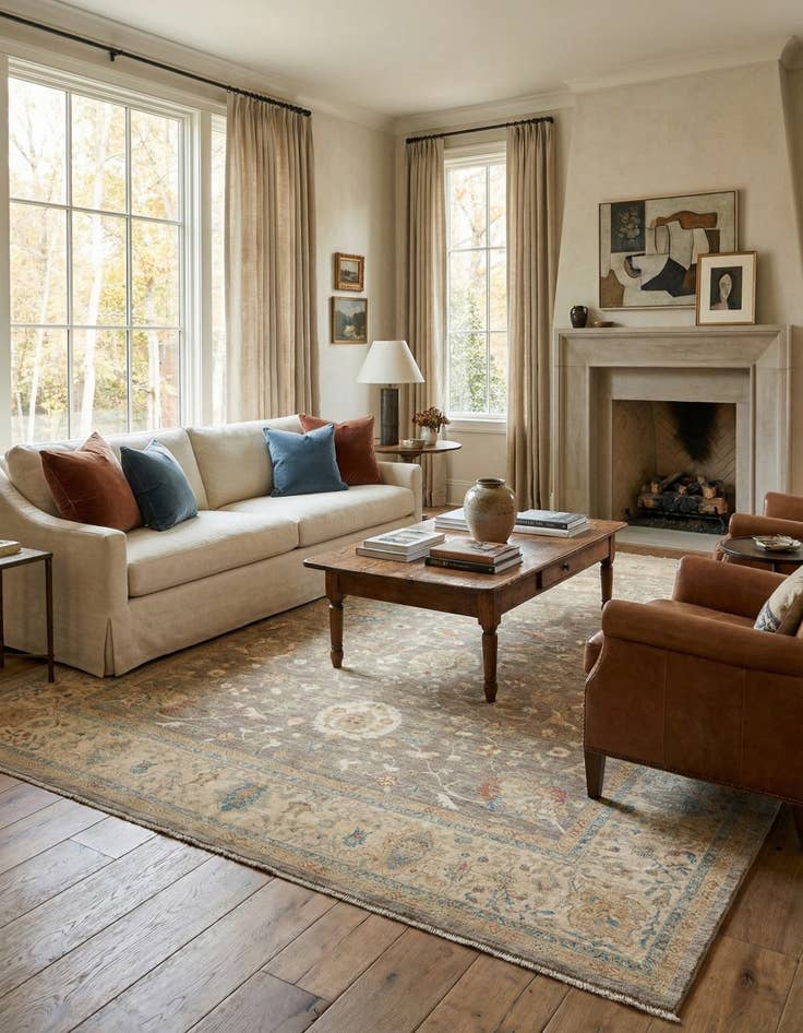 Detail image of 8' 10 x 12' 1 Ziegler Rug