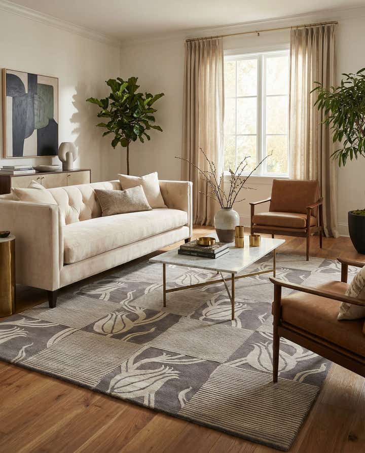 6' 9 x 10' 1 Hand Knotted Darya Wool Rug