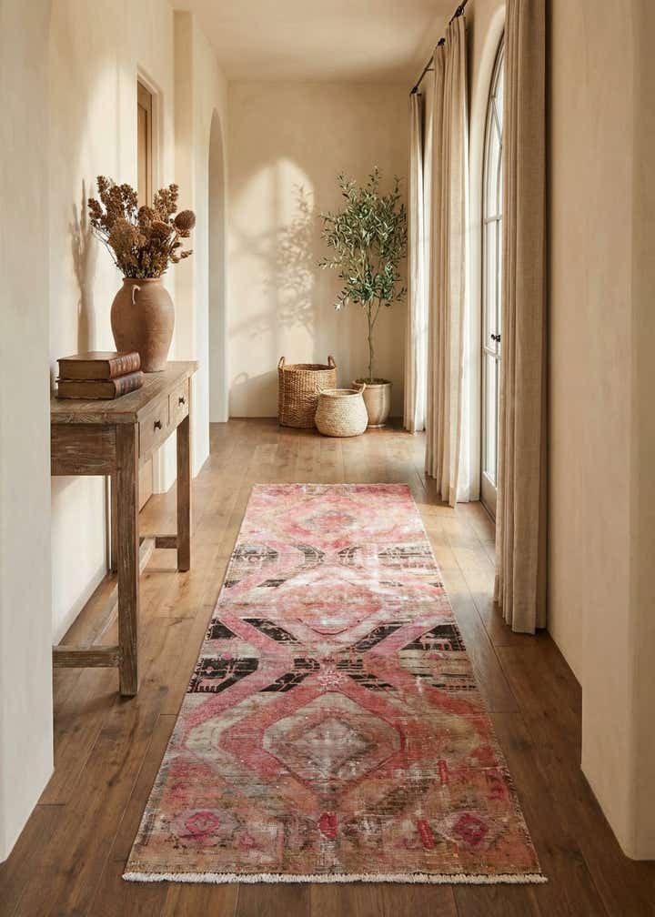 3' 1 x 8' 5 Hand Knotted Ultra Vintage Persian Wool Runner Rug