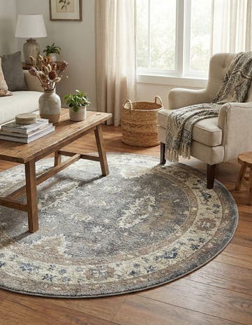 4' x 4' Viola Round Rug