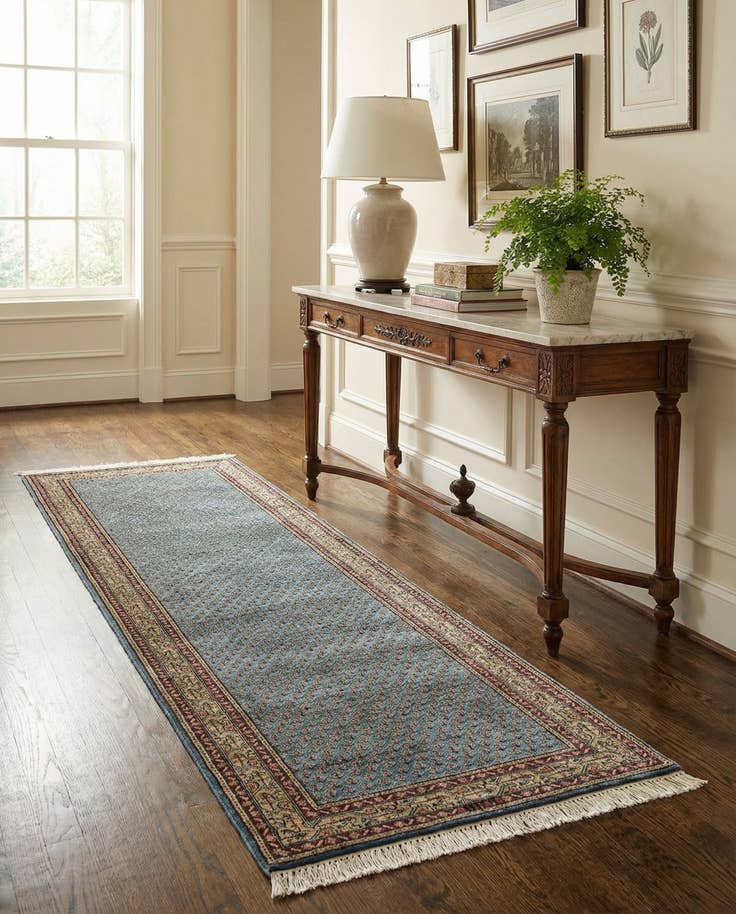 Detail image of 3' x 10' 9 Hand Knotted Mir Wool Runner Rug