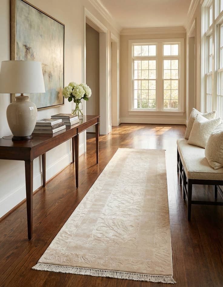 Detail image of  3' 3 x 12' 9  Hand Knotted Darya Runner Rug