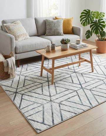 4' x 6' Lattice Trellis Rug