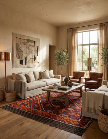6' 6 x 11' Hand Woven Kilim Fars Wool Rug