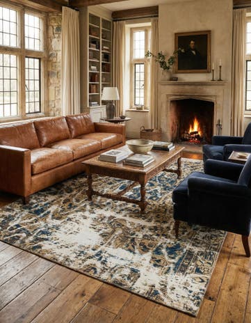 6' x 8' Hand Knotted Ultra Vintage Persian Wool Rug