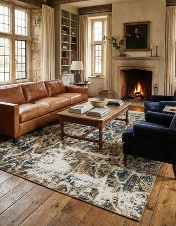 6' x 8' Hand Knotted Ultra Vintage Persian Wool Rug