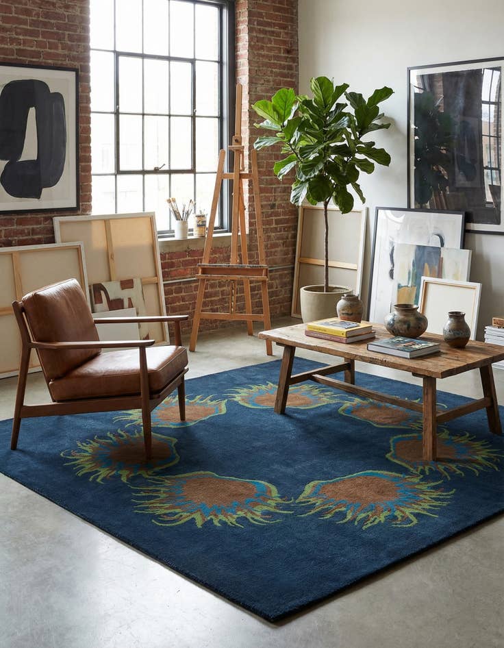 Detail image of 7' 6 x 7' 7 Luna Square Rug