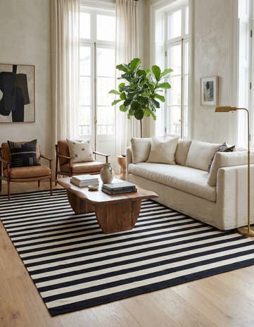 6' 10 x 9' 9 Hand Woven Kilim Modern Wool Rug