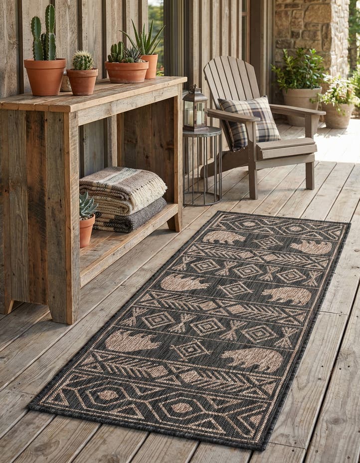 2' x 5' 3 Easy-Clean Southwestern Indoor / O...