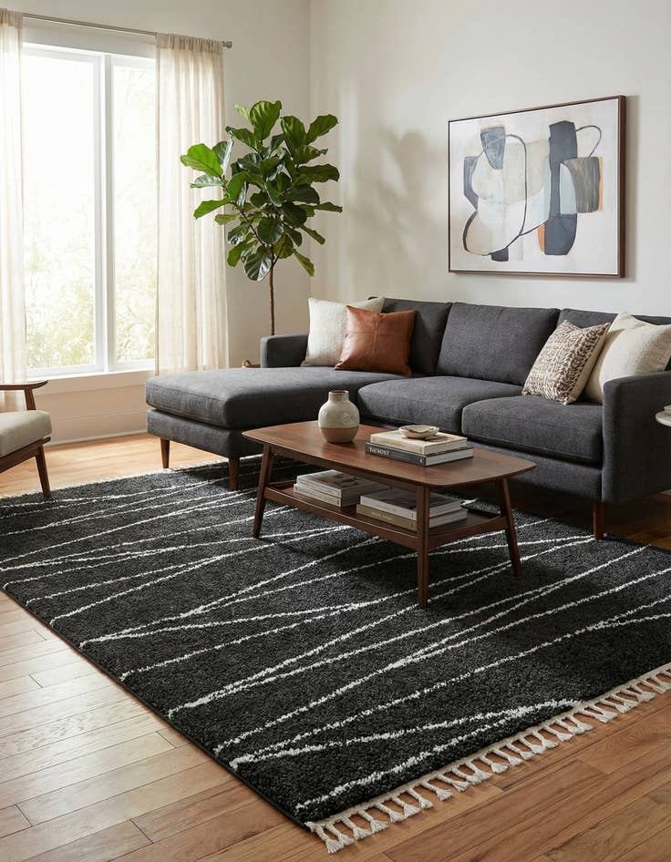 Detail image of 10' x 14' Serenity Shag Rug